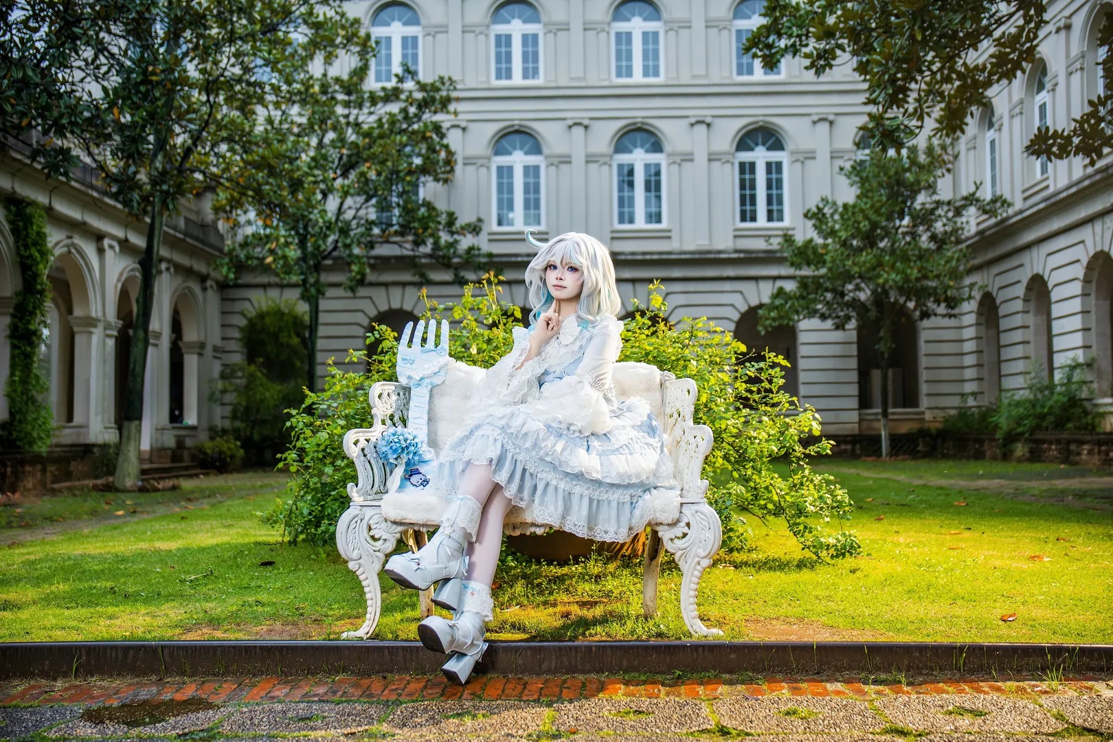 Genshin Impact, Furina cosplay, Casual cosplay, Lolita custom design, Broad Town photography - Image 10