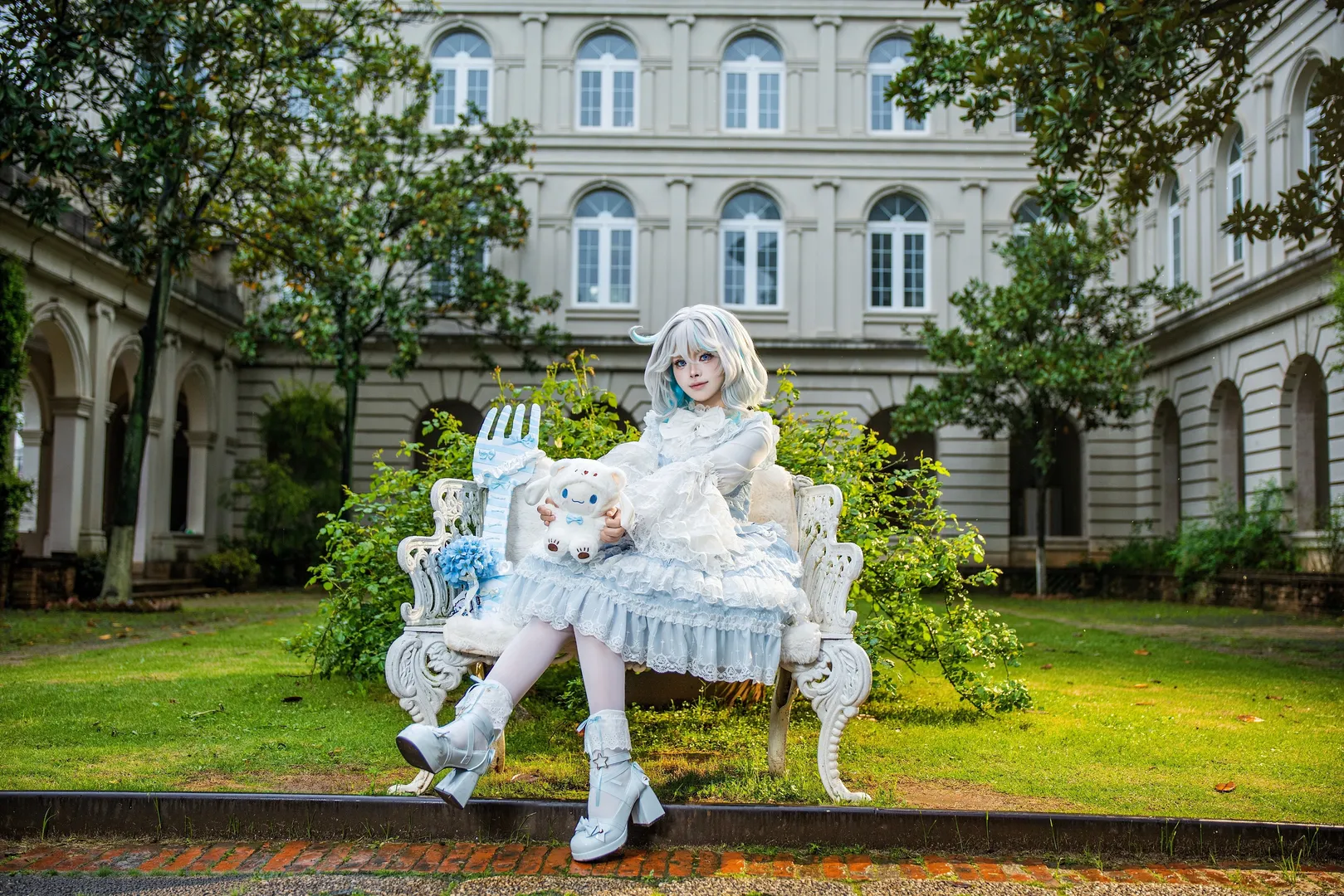 Genshin Impact, Furina cosplay, Casual cosplay, Lolita custom design, Broad Town photography - Image 2