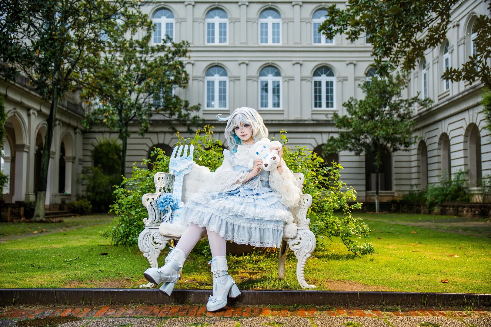 Genshin Impact, Furina cosplay, Casual cosplay, Lolita custom design, Broad Town photography - Image 3