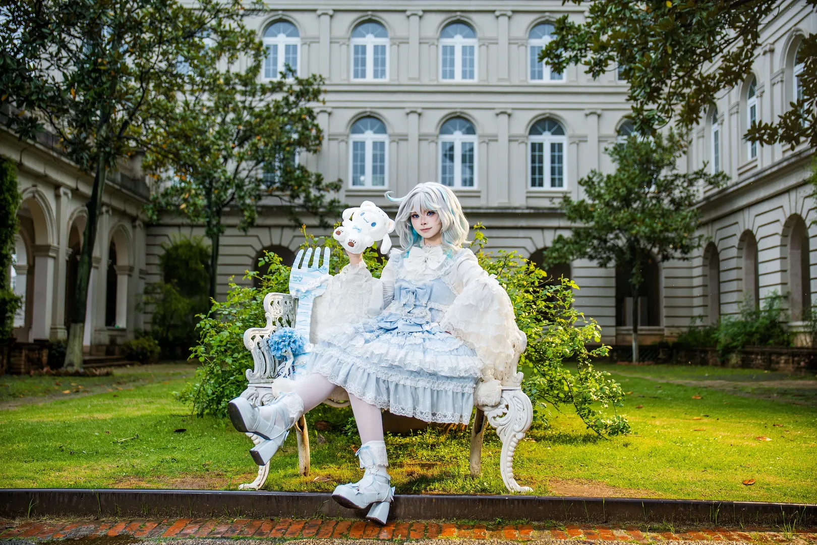 Genshin Impact, Furina cosplay, Casual cosplay, Lolita custom design, Broad Town photography - Image 4