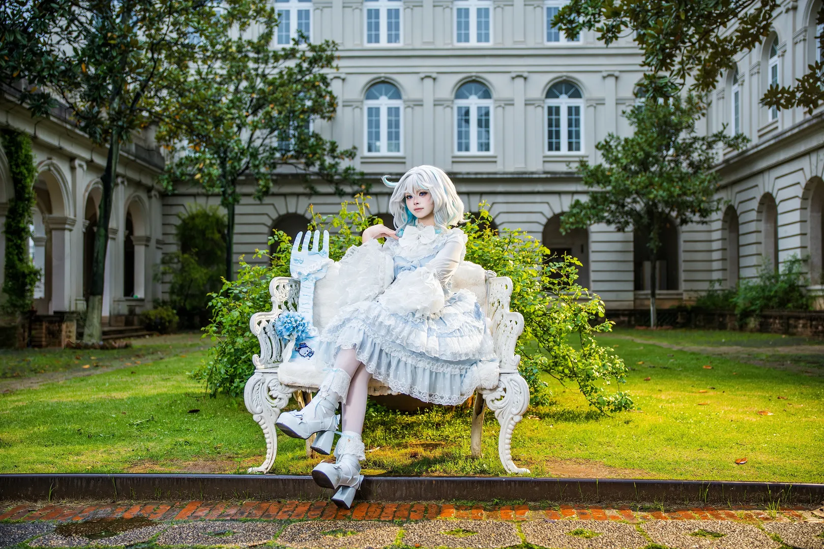 Genshin Impact, Furina cosplay, Casual cosplay, Lolita custom design, Broad Town photography - Image 7