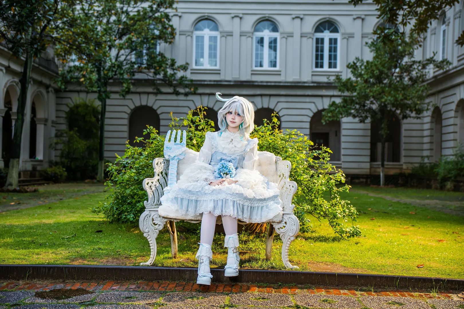 Genshin Impact, Furina cosplay, Casual cosplay, Lolita custom design, Broad Town photography - Image 8