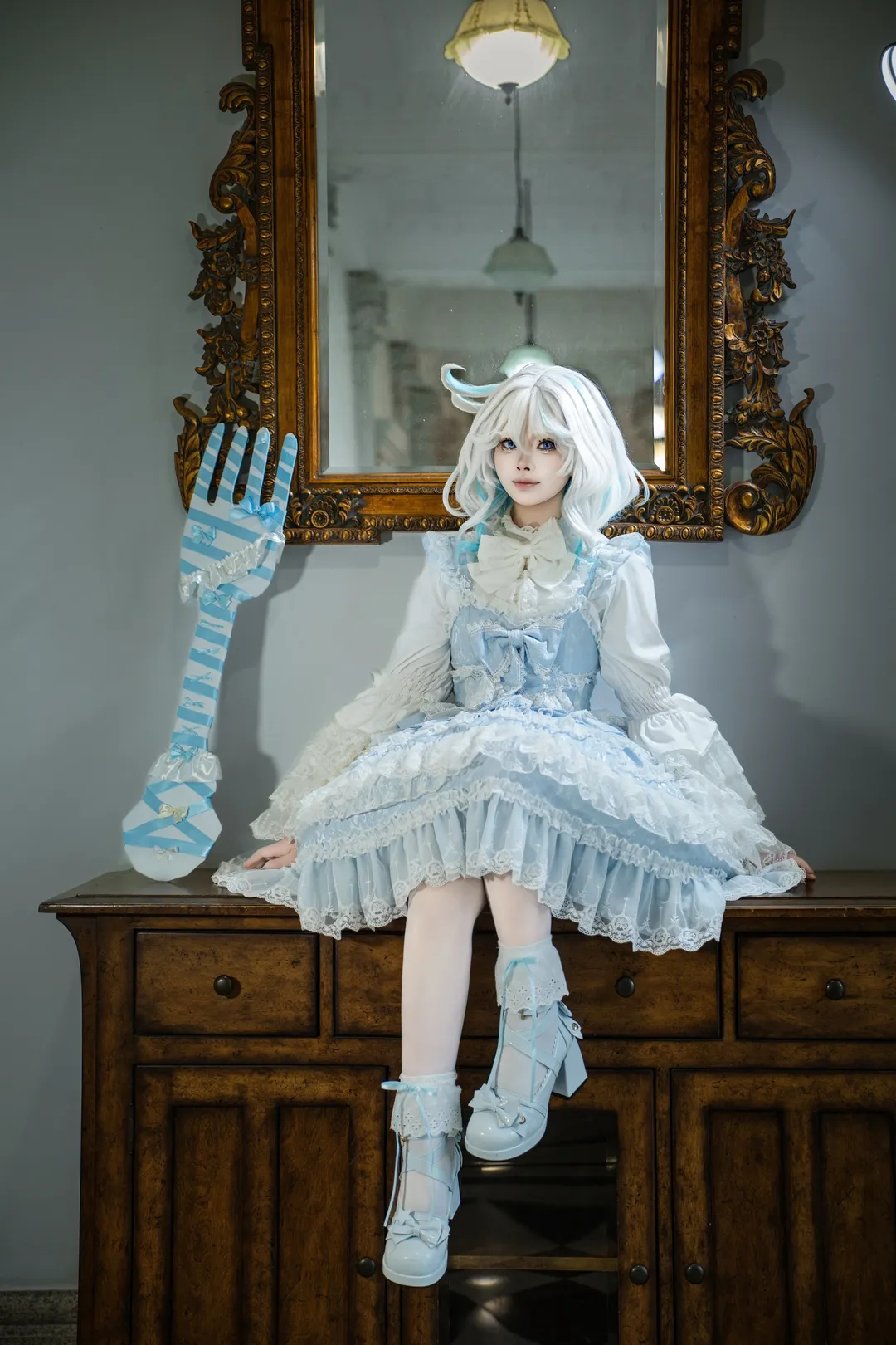 原神, 芙宁娜cos, 私设cos, cosplay正片, 洛丽塔洋装 - 第2张