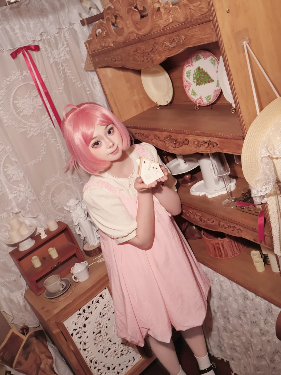 cosplay摄影, 二次元穿搭, 粉色假发, 罗小白cos, 罗小黑战记 - 第4张