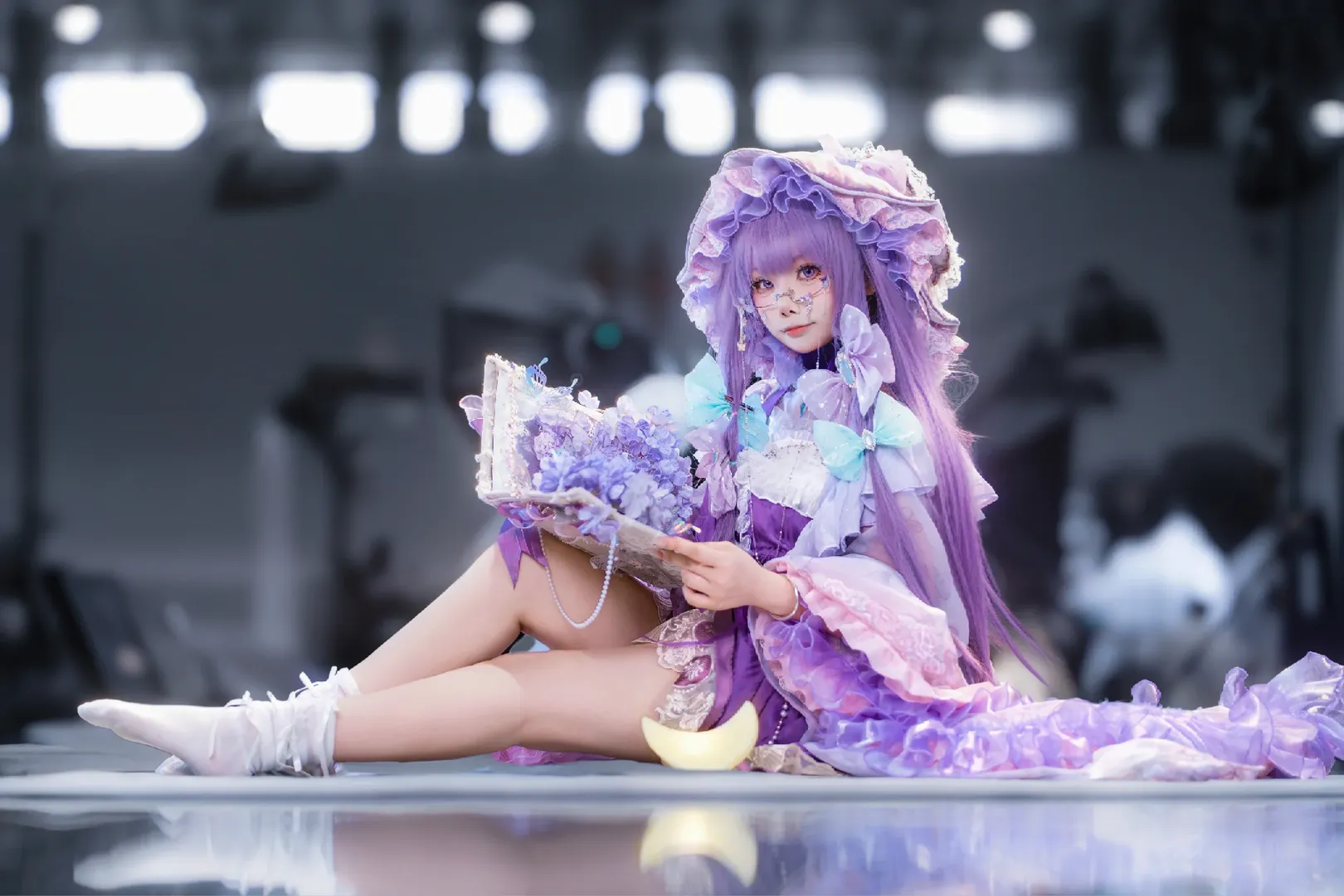 東方Project, 漫展場照, 帕秋莉cos, 角色扮演寫真, 紫色系cosplay