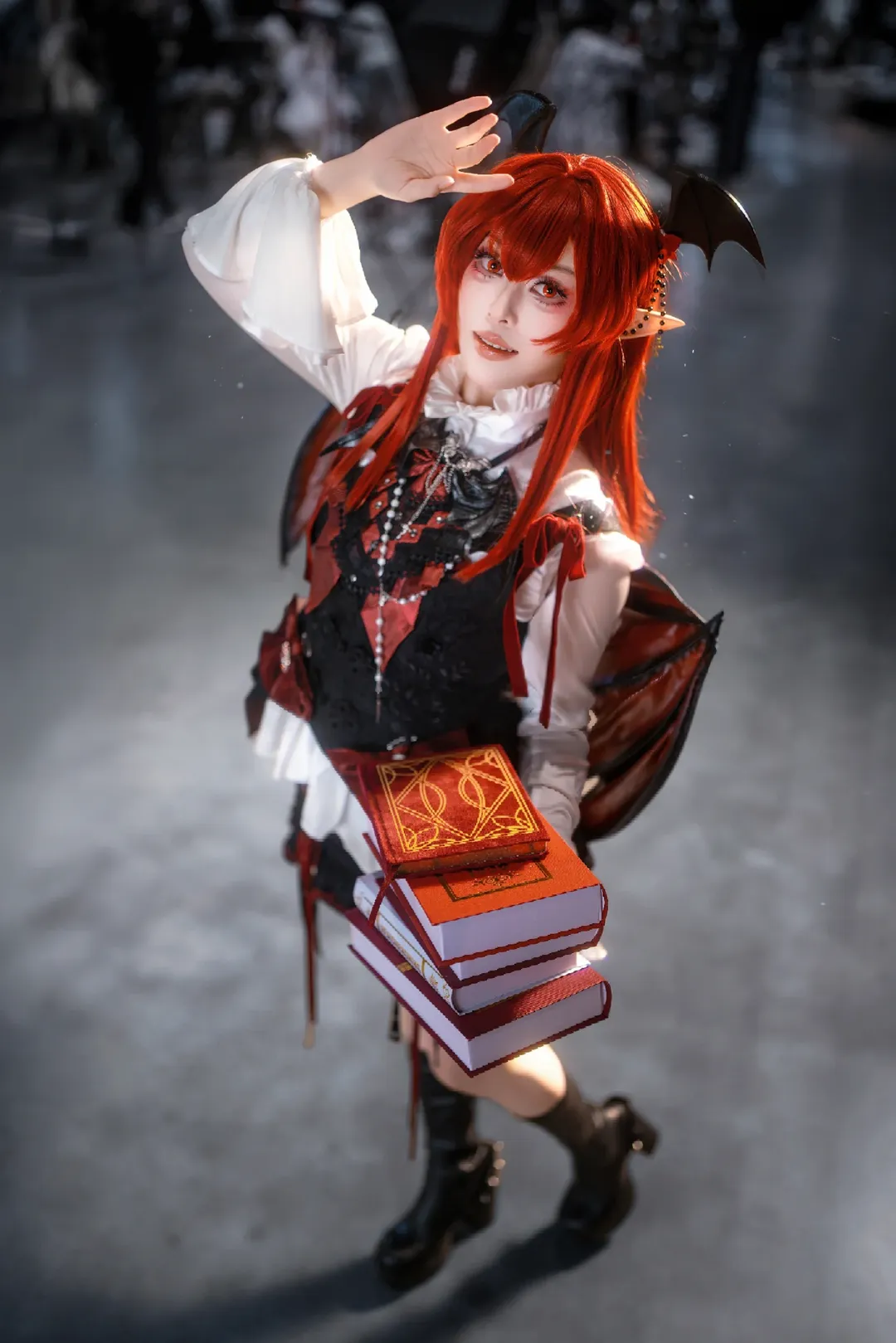 東方Project, イベント写真, 小悪魔コスプレ, ゴシックファッション, 図書館の魔法書 - 1枚目