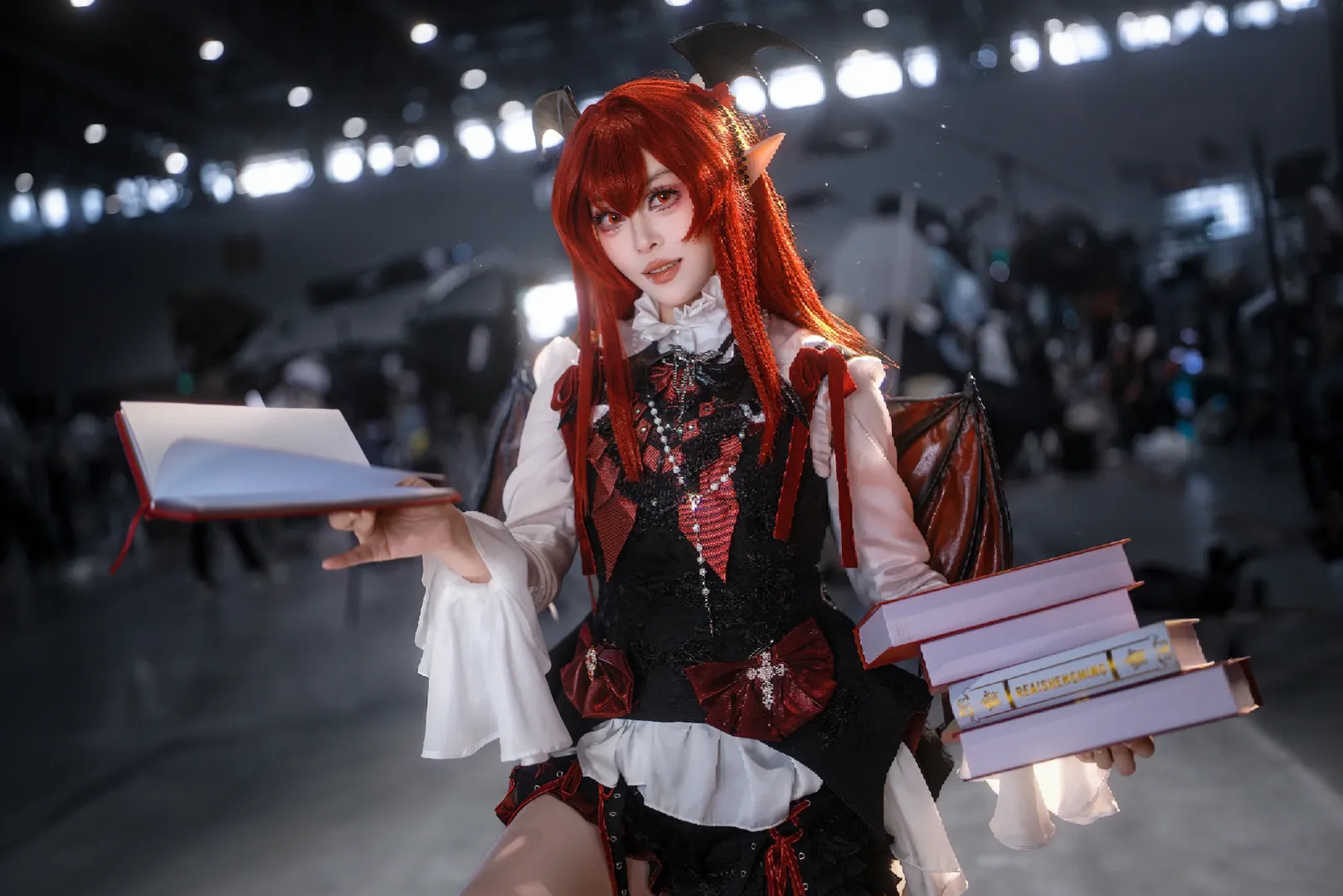 東方Project, イベント写真, 小悪魔コスプレ, ゴシックファッション, 図書館の魔法書 - 4枚目