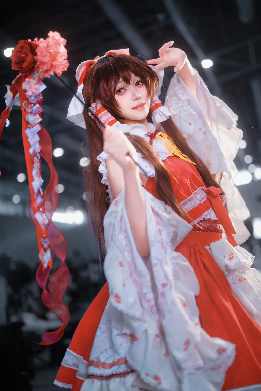 Convention photo, Reimu Hakurei Cosplay, Touhou Project, Convention photos, Shrine maiden outfit