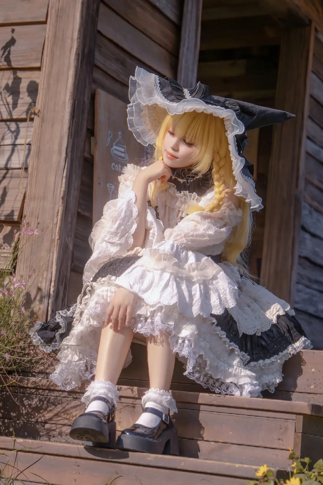 cosplay, 东方Project, 雾雨魔理沙cos, 洛丽塔风格, 秋日摄影 - 第1张