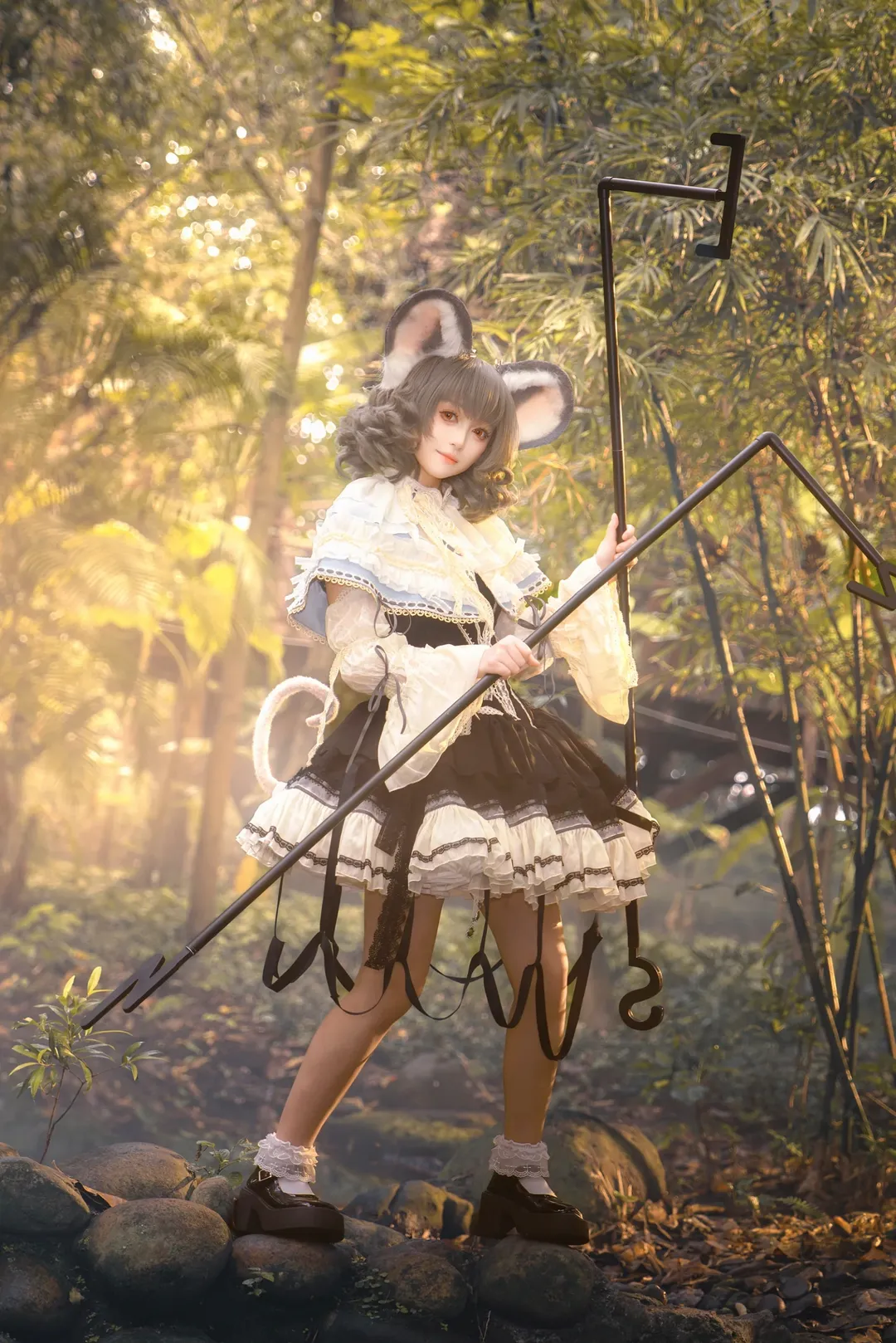 東方Project, ナズーリンコスプレ, コスプレ撮影, 二次元ファッション, 屋外ポートレート - 1枚目