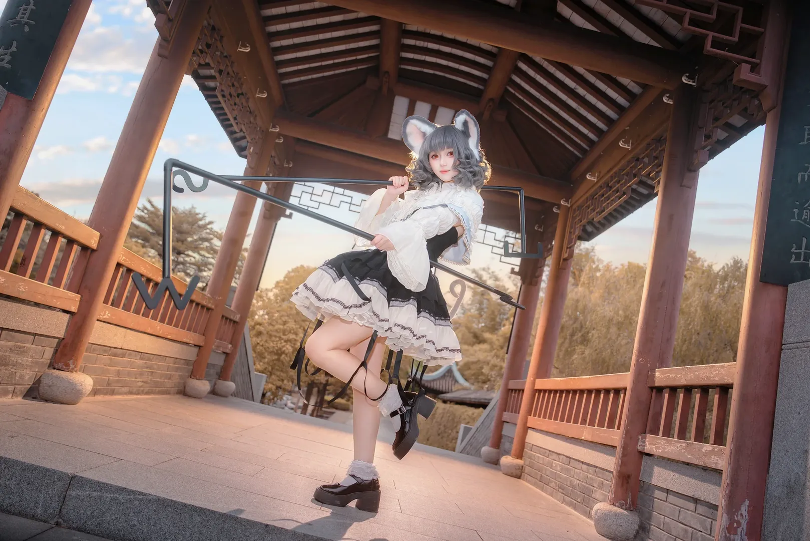 東方Project, ナズーリンコスプレ, コスプレ撮影, 二次元ファッション, 屋外ポートレート - 6枚目