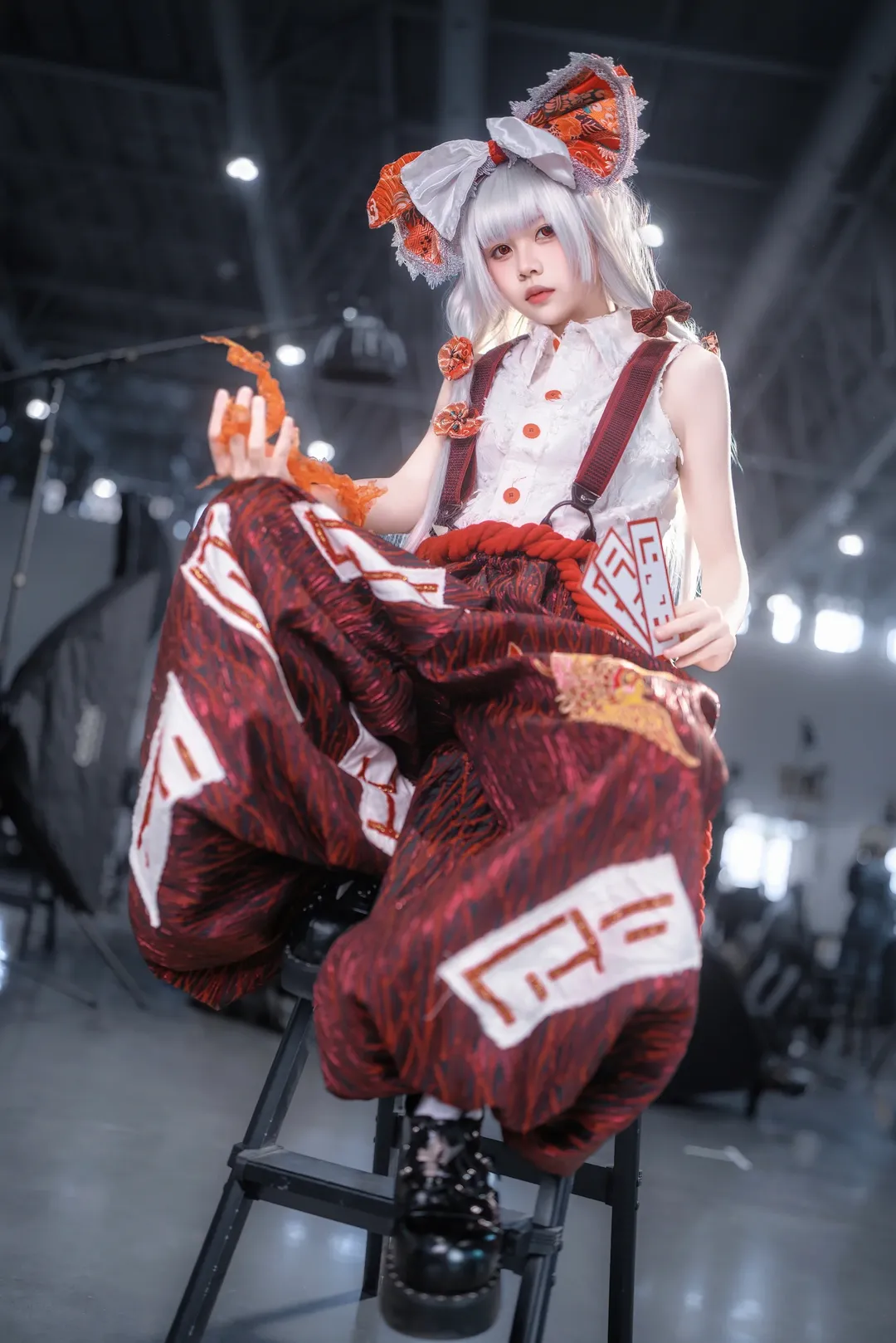 东方Project, 漫展场照, cosplay摄影, 二次元穿搭, 藤原妹红cos - 第2张