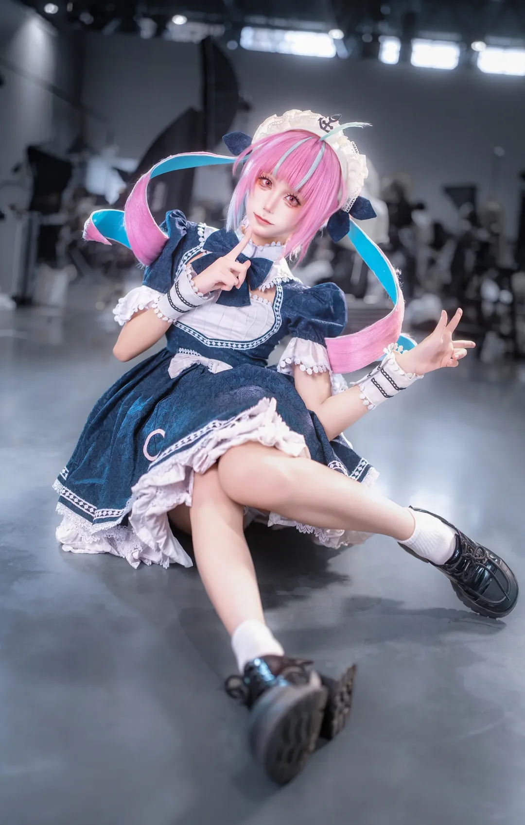 漫展场照, 女仆装cosplay, hololive, 凑阿库娅cos, Vtuber cosplay
