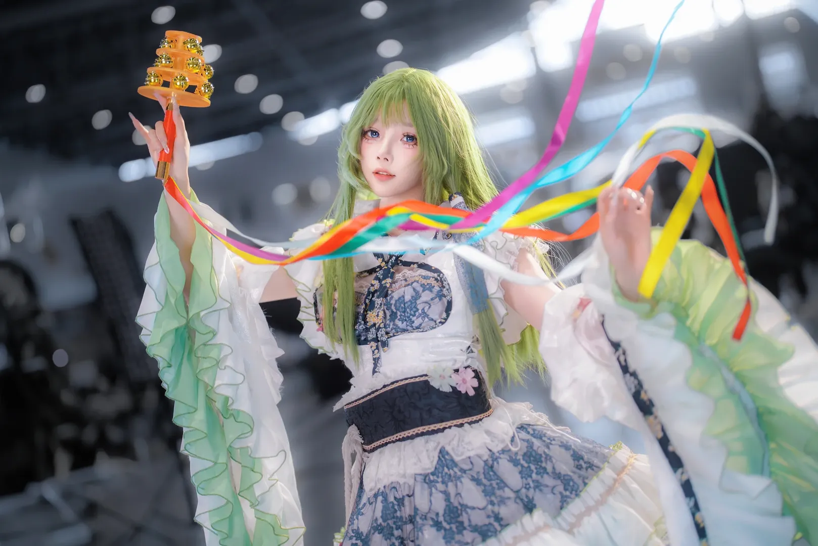 东方Project, 漫展返图, 同人产粮节, 东风谷早苗cos, cos场照 - 第2张