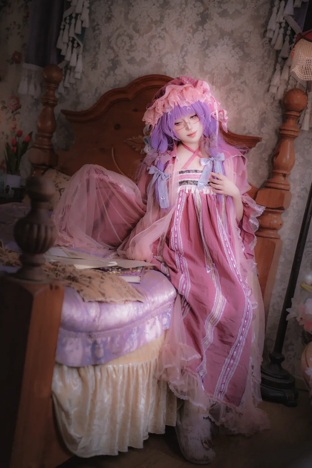 二次元摄影, 东方Project, 帕秋莉cos, cosplay正片, 姆Q - 第2张