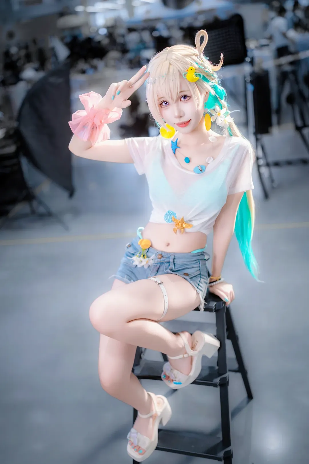 鸣潮, 漫展返图, 琳奈cos, 二次元穿搭, cosplay场照
