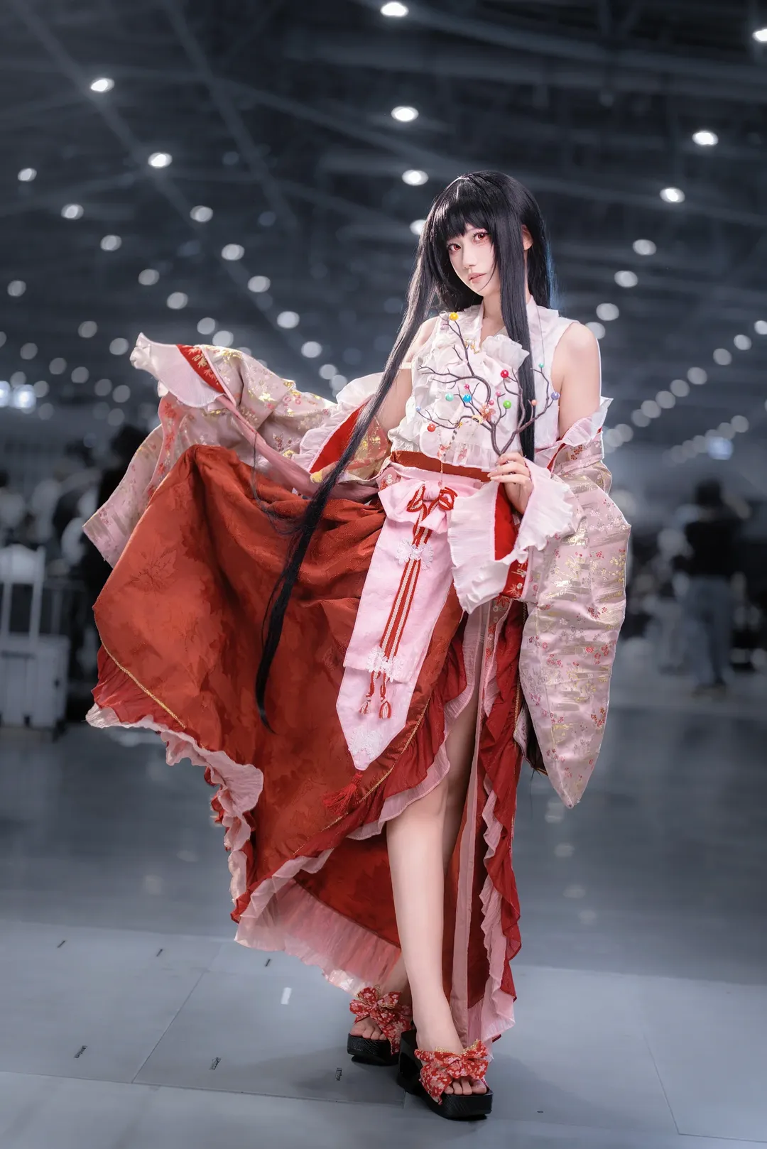 东方Project, Cosplay摄影, 漫展场照, 蓬莱山辉夜cos, 二次元造型 - 第4张
