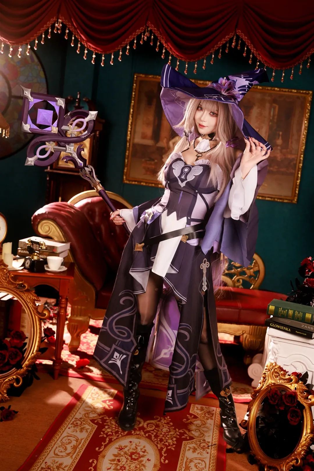 二次元撮影, 崩壊：スターレイル, ヘルタ コスプレ, コスプレ撮影, 魔女風コーデ - 1枚目