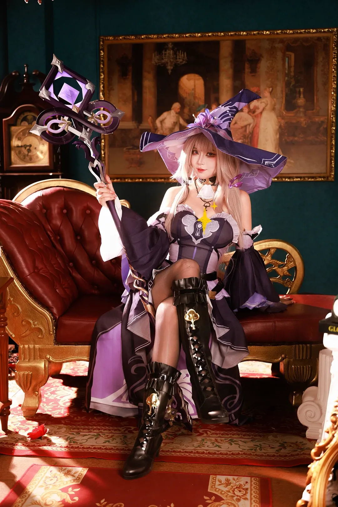 二次元撮影, 崩壊：スターレイル, ヘルタ コスプレ, コスプレ撮影, 魔女風コーデ - 2枚目