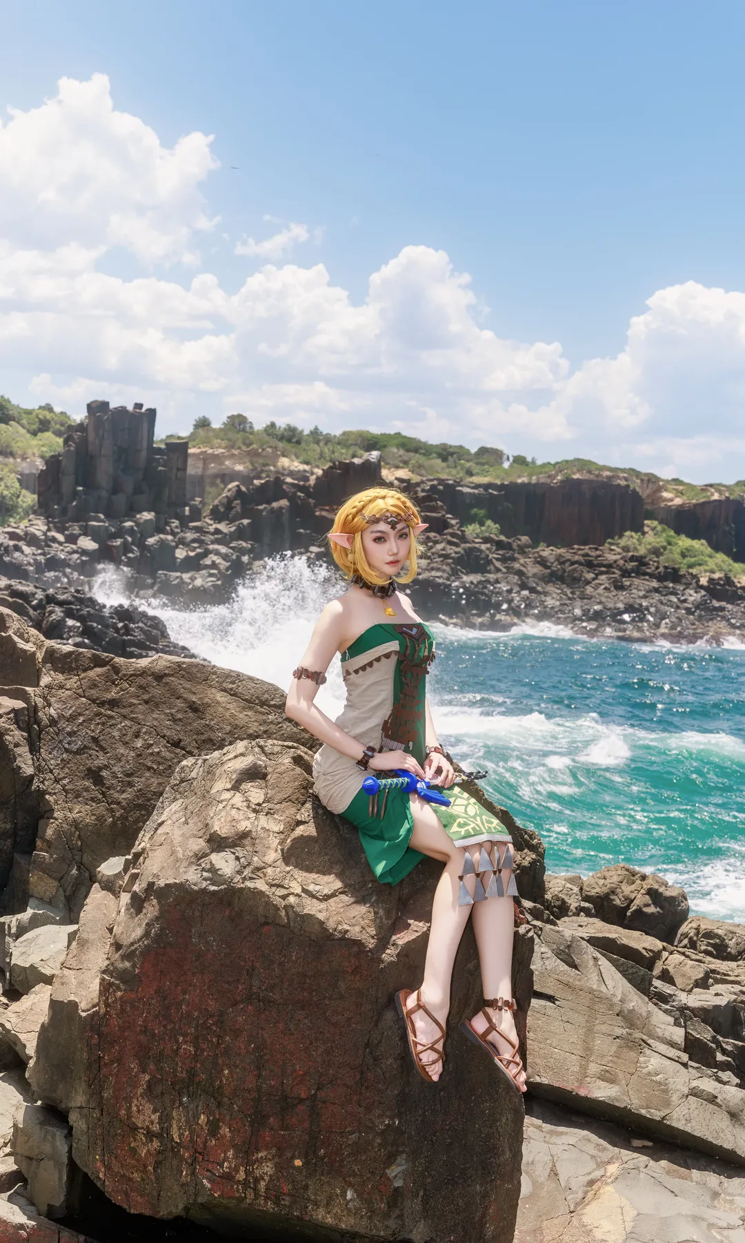 Cosplay摄影, 户外cosplay, 塞尔达cos, 塞尔达传说王国之泪, 海边人像摄影 - 第2张