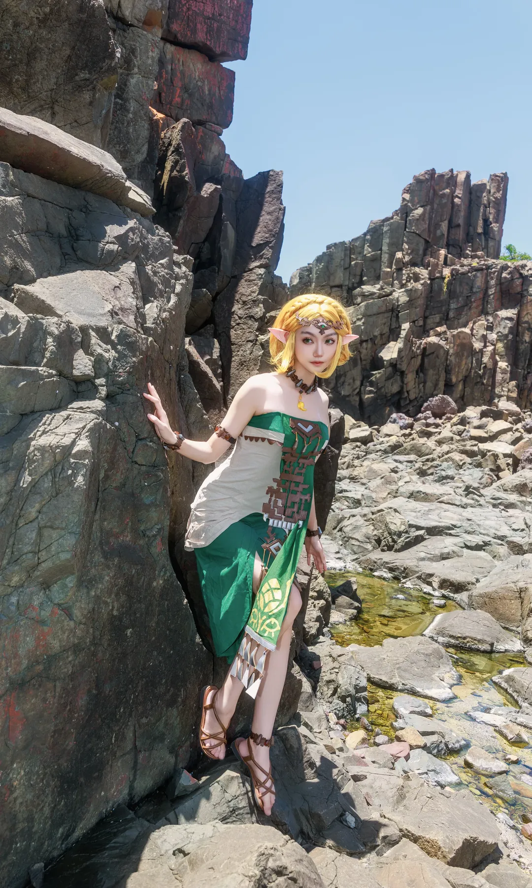 Cosplay摄影, 户外cosplay, 塞尔达cos, 塞尔达传说王国之泪, 海边人像摄影 - 第4张