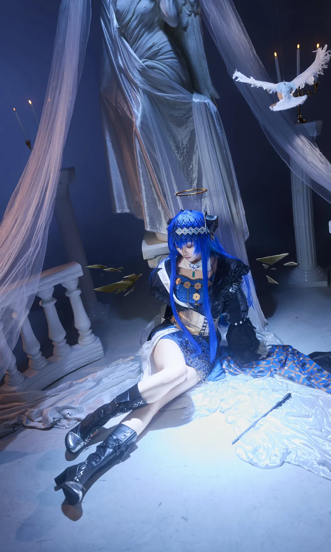 cosplay, 明日方舟, 音律聯覺, 藍髮cos, 莫斯提馬cos - 第2張