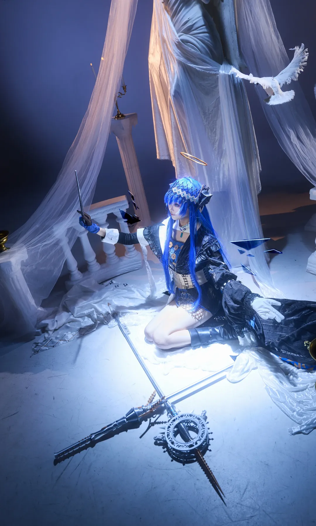 cosplay, 明日方舟, 音律聯覺, 藍髮cos, 莫斯提馬cos - 第3張