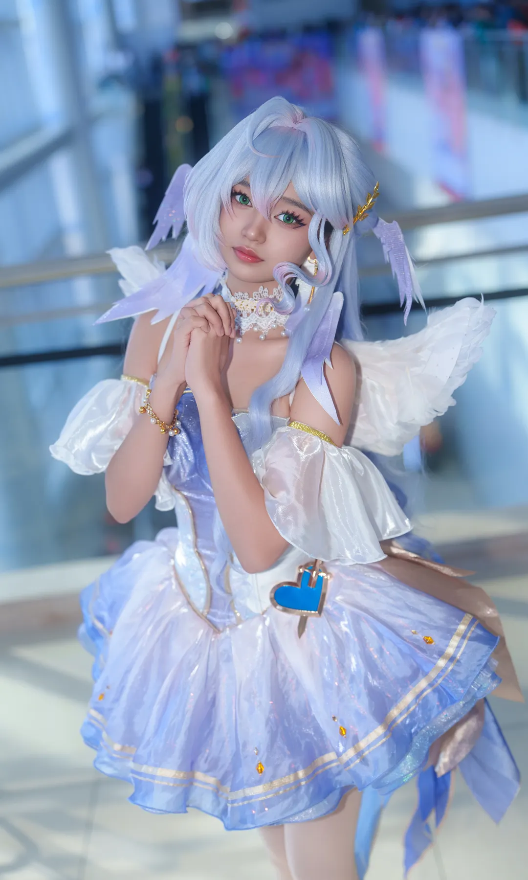 漫展返图, 知更鸟cos, 马尼拉漫展, 蓝色cosplay, 羽翼仙子风 - 第1张