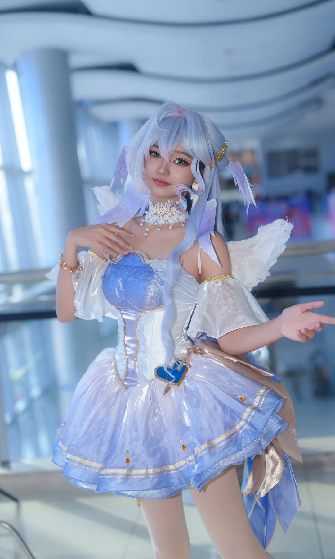 漫展返图, 知更鸟cos, 马尼拉漫展, 蓝色cosplay, 羽翼仙子风 - 第2张