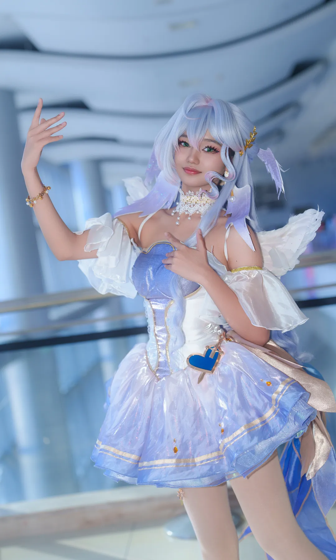 漫展返图, 知更鸟cos, 马尼拉漫展, 蓝色cosplay, 羽翼仙子风 - 第3张