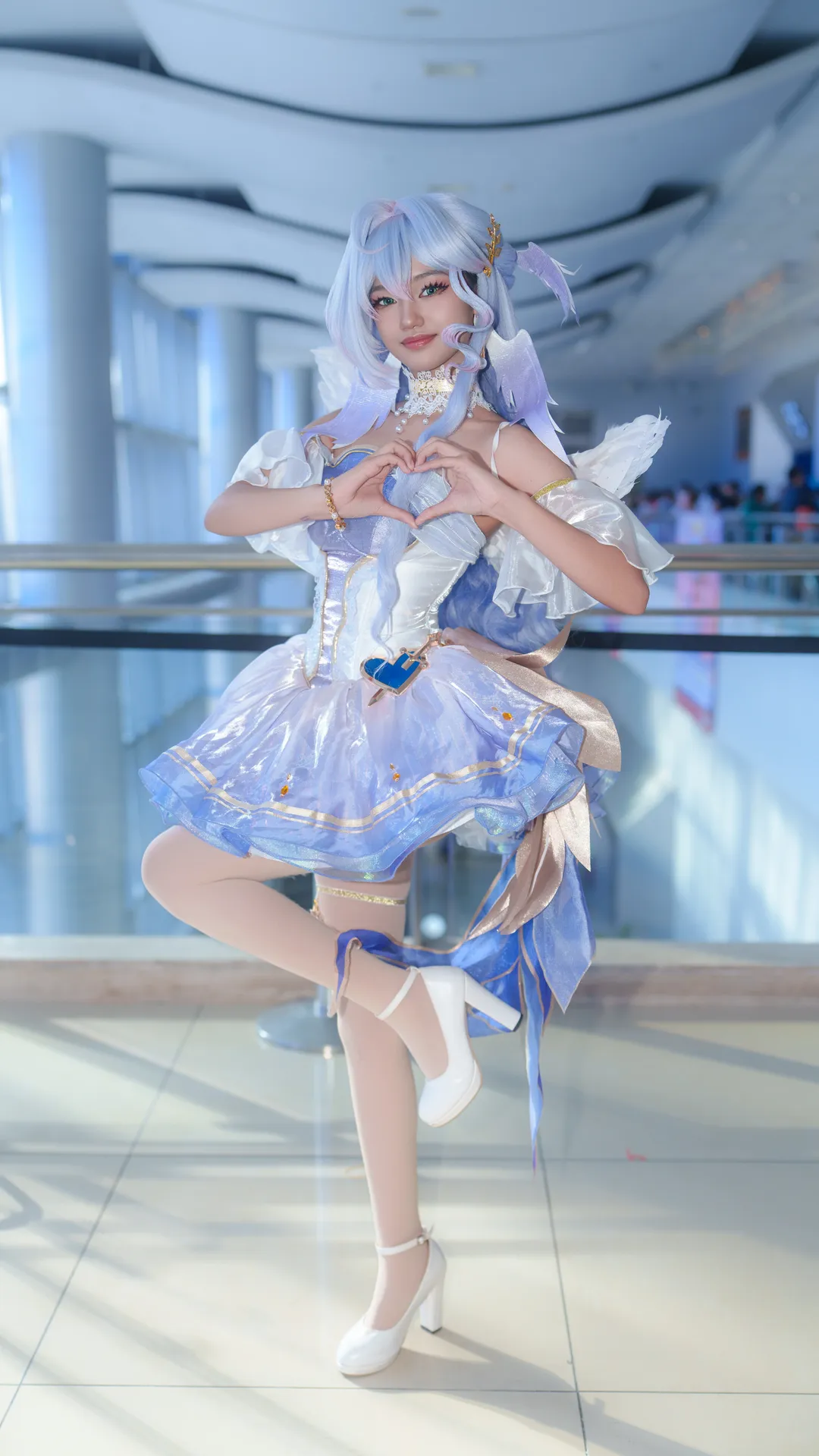 漫展返图, 知更鸟cos, 马尼拉漫展, 蓝色cosplay, 羽翼仙子风