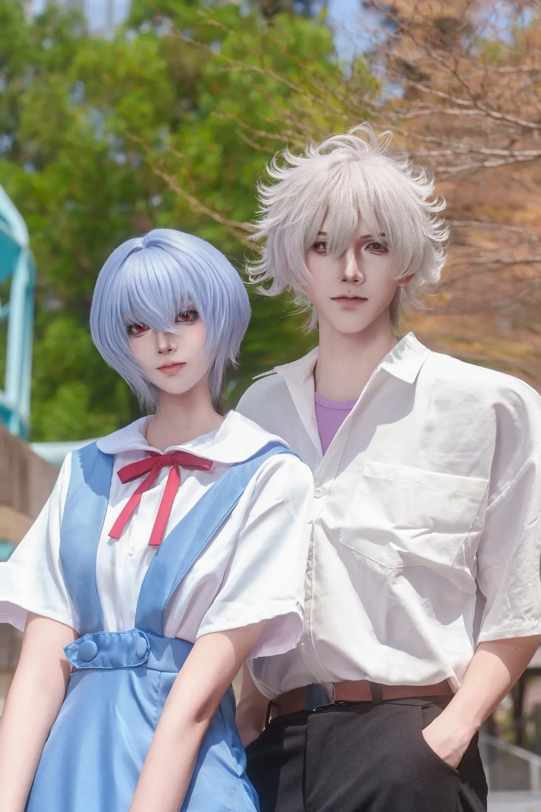 绫波丽cos, EVA, cosplay摄影, 二次元出镜, 双人正片