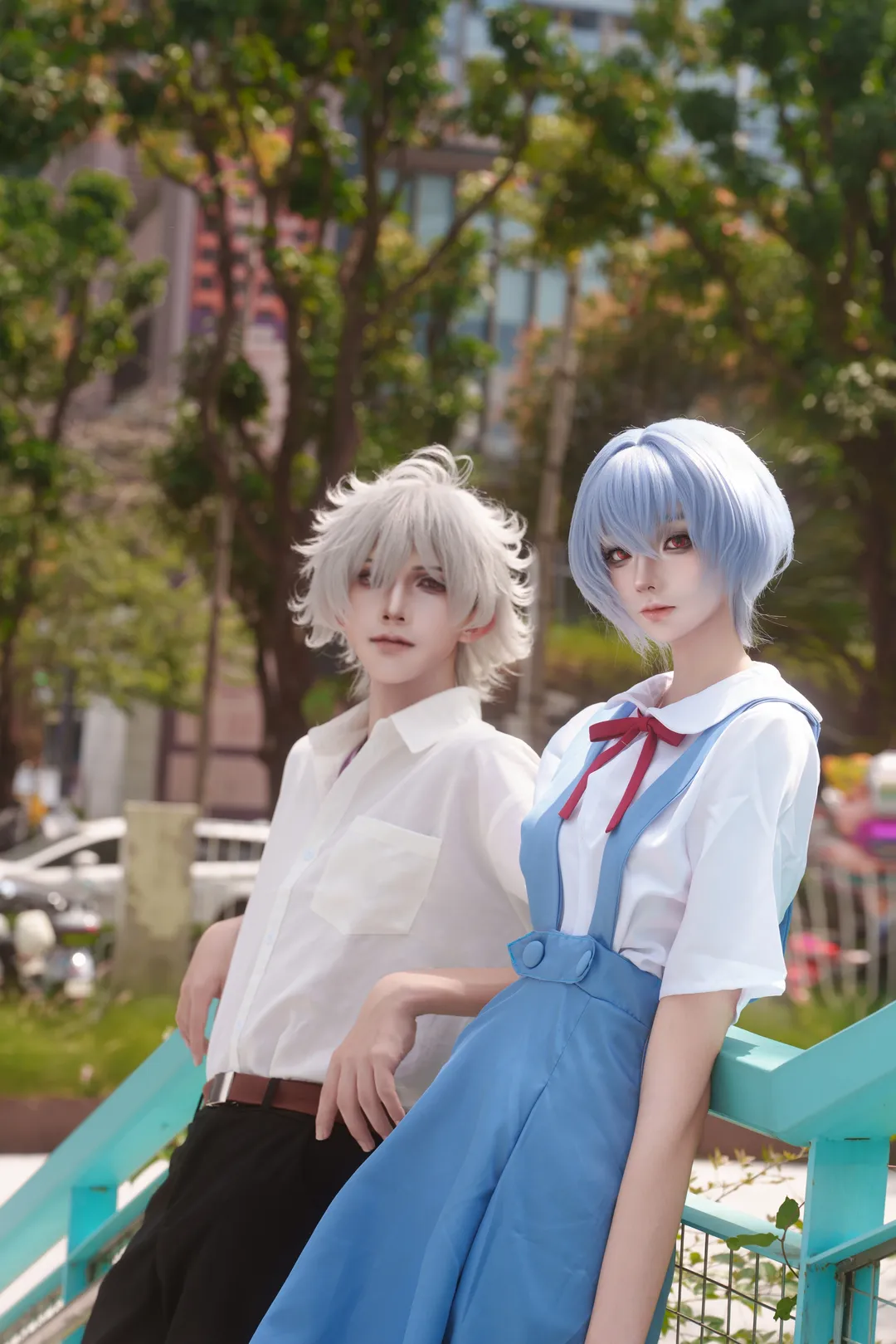 綾波レイコスプレ, 新世紀エヴァンゲリオン, コスプレ撮影, 二次元風撮影, 二人コスプレ写真 - 3枚目