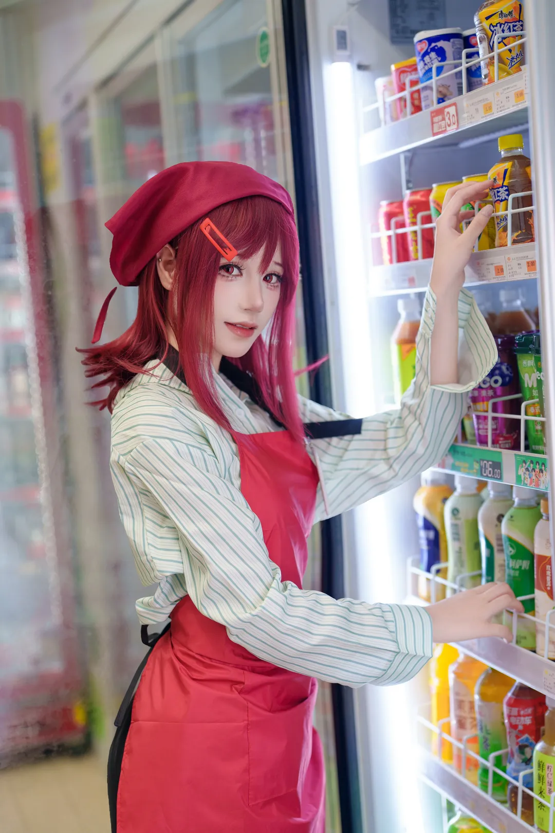 cosplay日常, 山田小姐cos, 便利店, 紅髮, 工作風 - 第1張