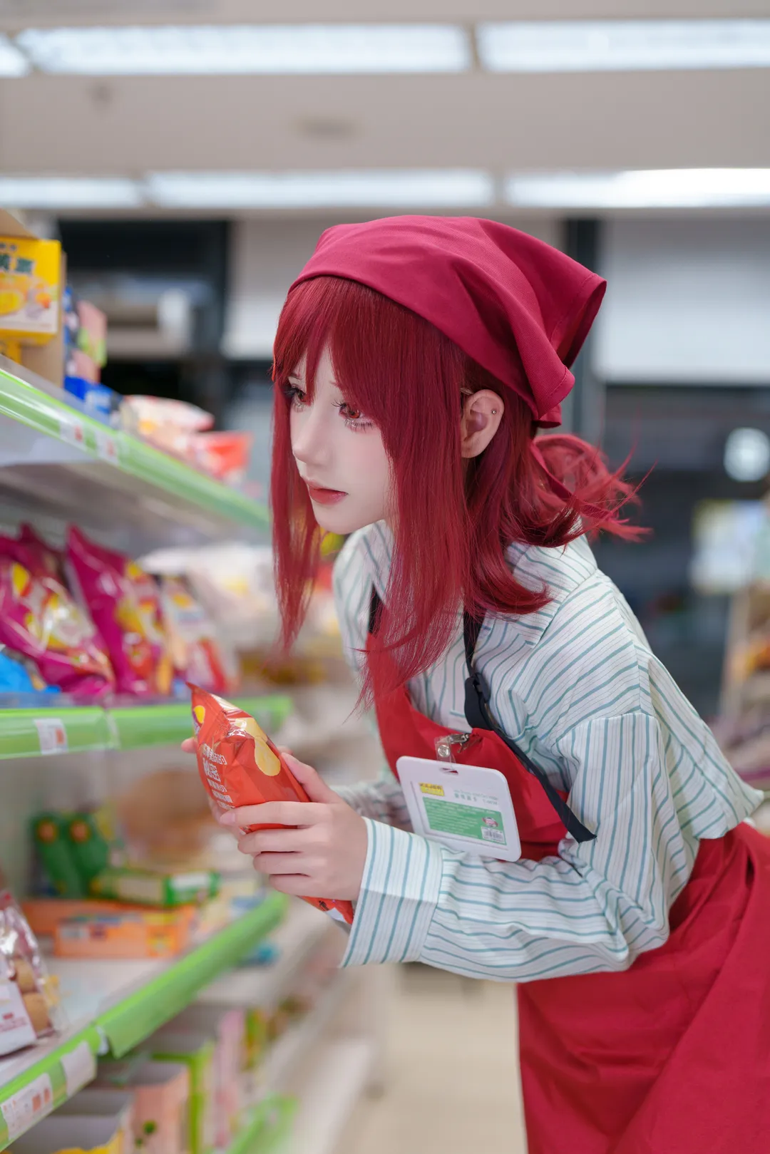 cosplay日常, 山田小姐cos, 便利店, 紅髮, 工作風 - 第2張