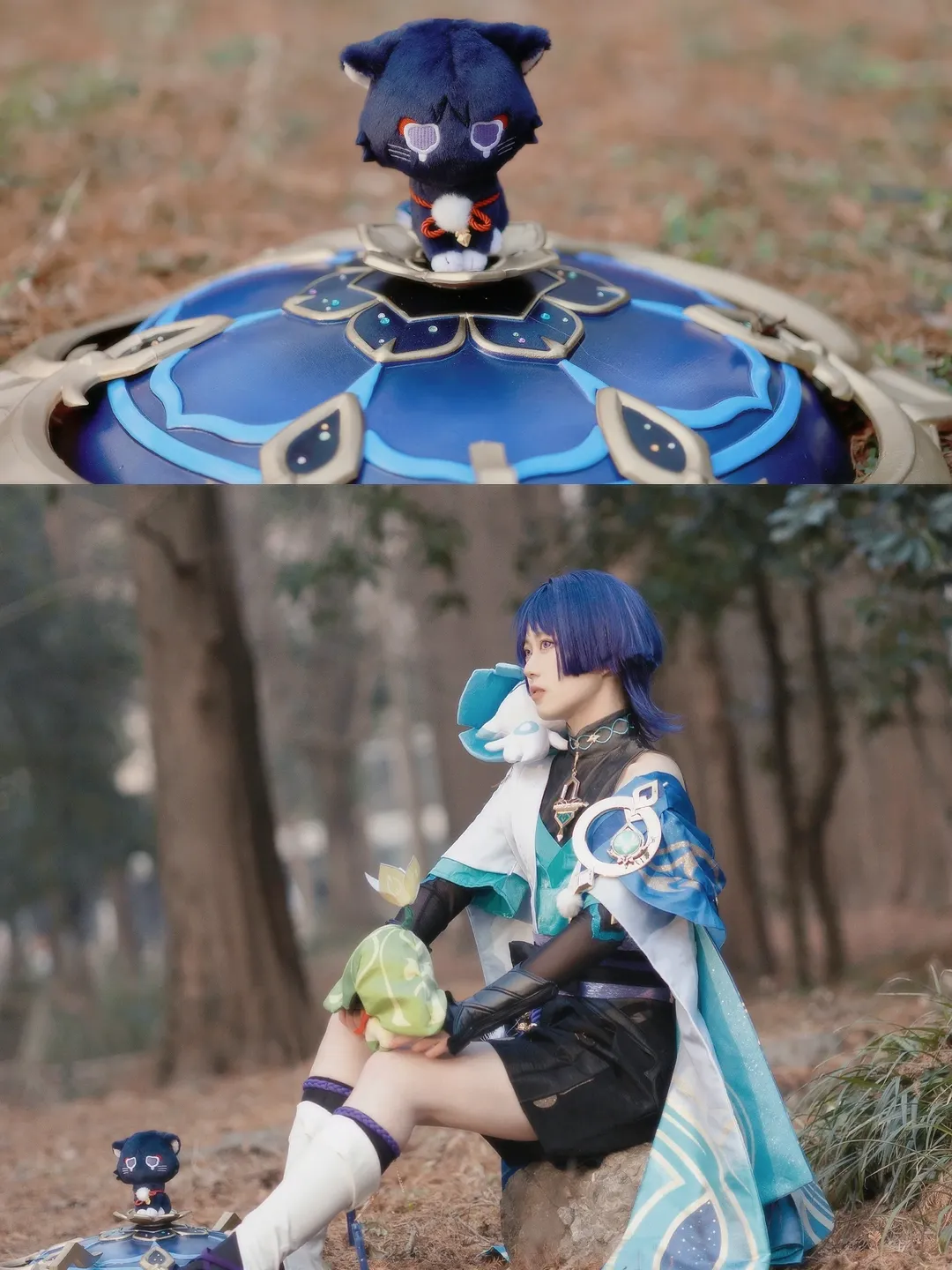 原神, テイワット工房, スカラマシュ コスプレ, コスプレ撮影, 森の外景 - 1枚目