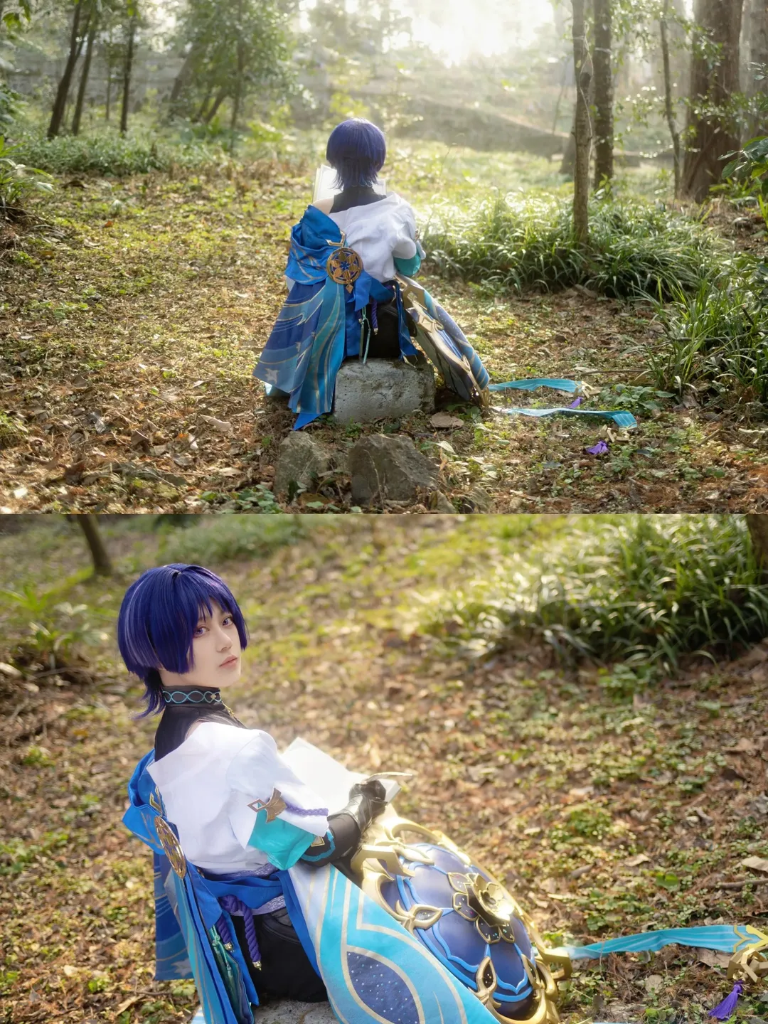 原神, テイワット工房, スカラマシュ コスプレ, コスプレ撮影, 森の外景 - 3枚目