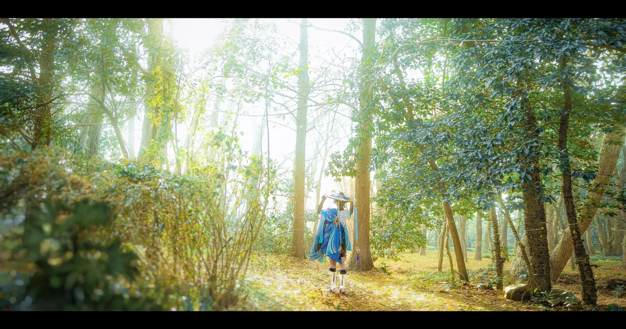 原神, 散兵cos, cosplay摄影, 林间外景, 流浪者cos