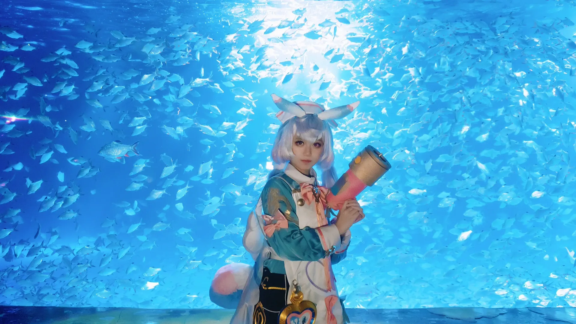 原神, 希格雯cos, 二次元cosplay, 水族馆摄影, 南京海底世界