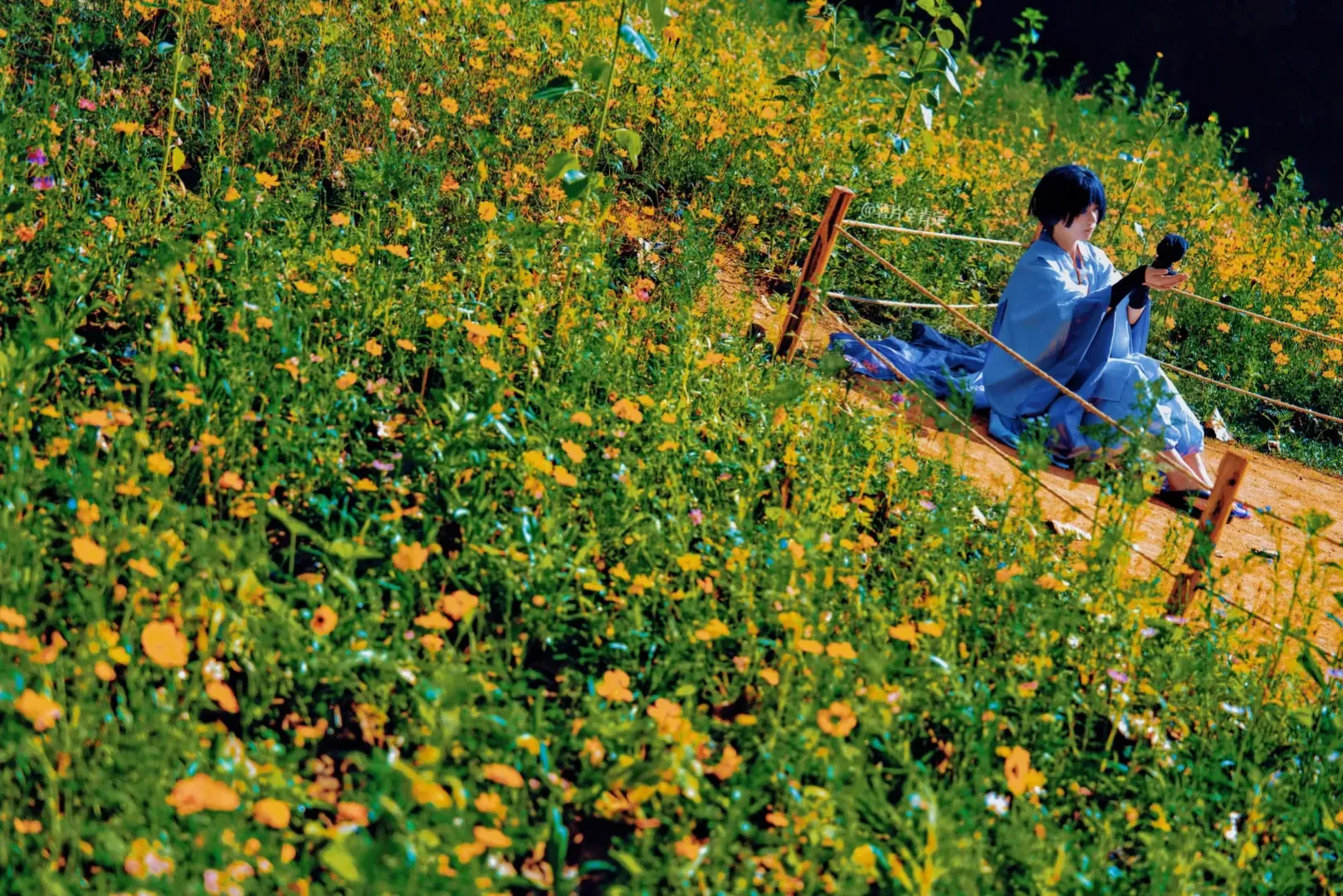 原神, cos正片, 二次元cosplay, 散兵cos, 花田外景 - 第2张