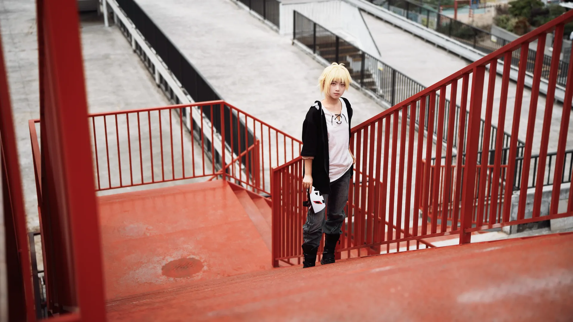 黑猫, cosplay正片, 金发假发, 鹿野修哉cos, 阳炎project - 第3张