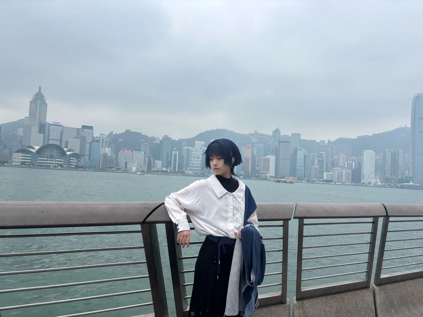 二次元看见计划, 散兵cos, 自然感cos, 香港打卡, 维多利亚港 - 第5张