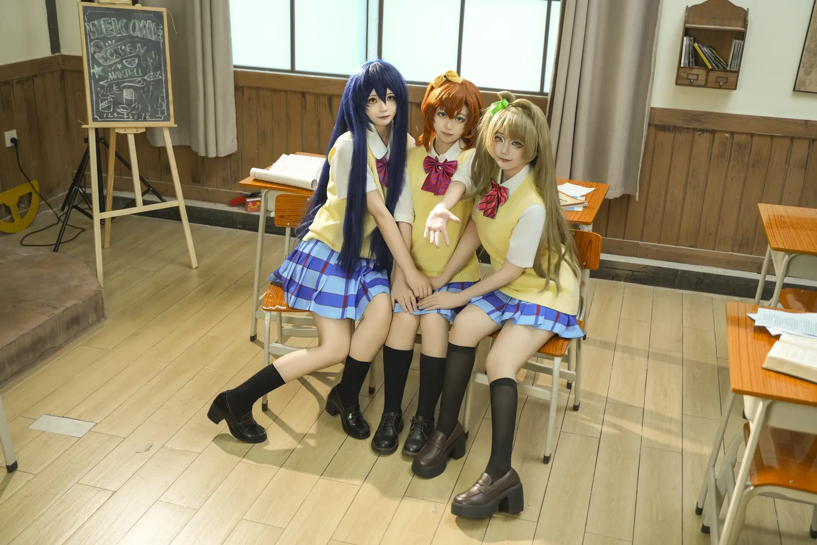 南小鸟cos, Love Live!, 校园制服, 高坂穗乃果cos, 园田海未cos
