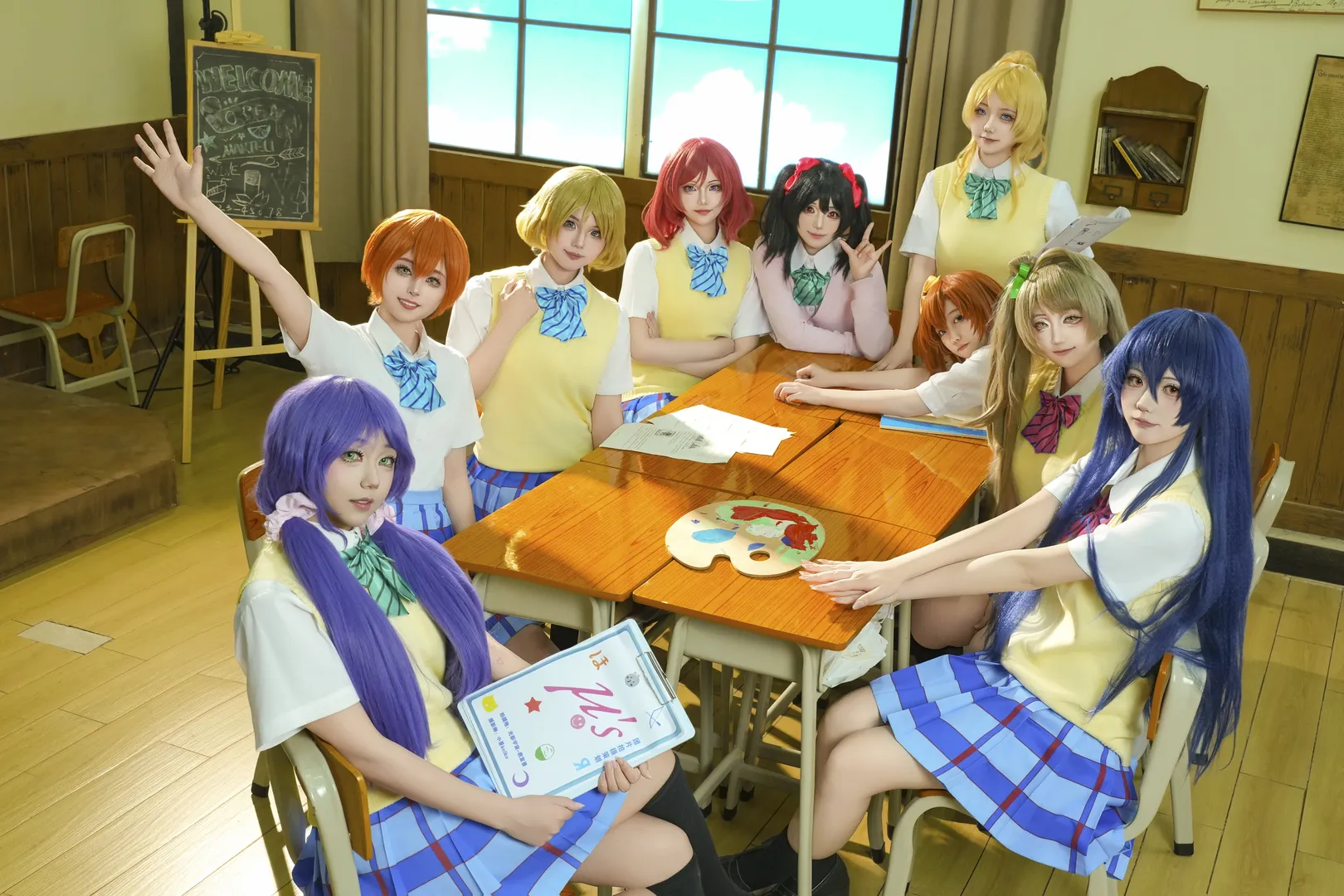 南ことり コスプレ, ラブライブ！, 高坂穂乃果 コスプレ, 園田海未コスプレ, スクールアイドルグループ撮影