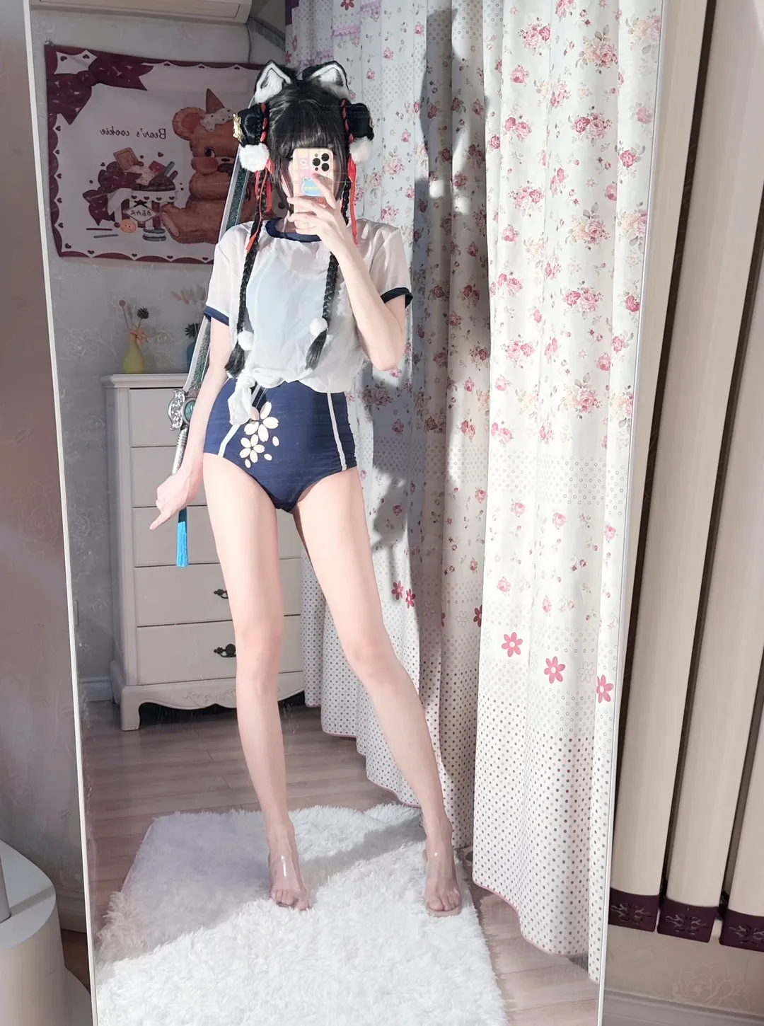 角色扮演, 永劫无间, cosplay日常, 泳装写真, 土御门胡桃cos - 第1张