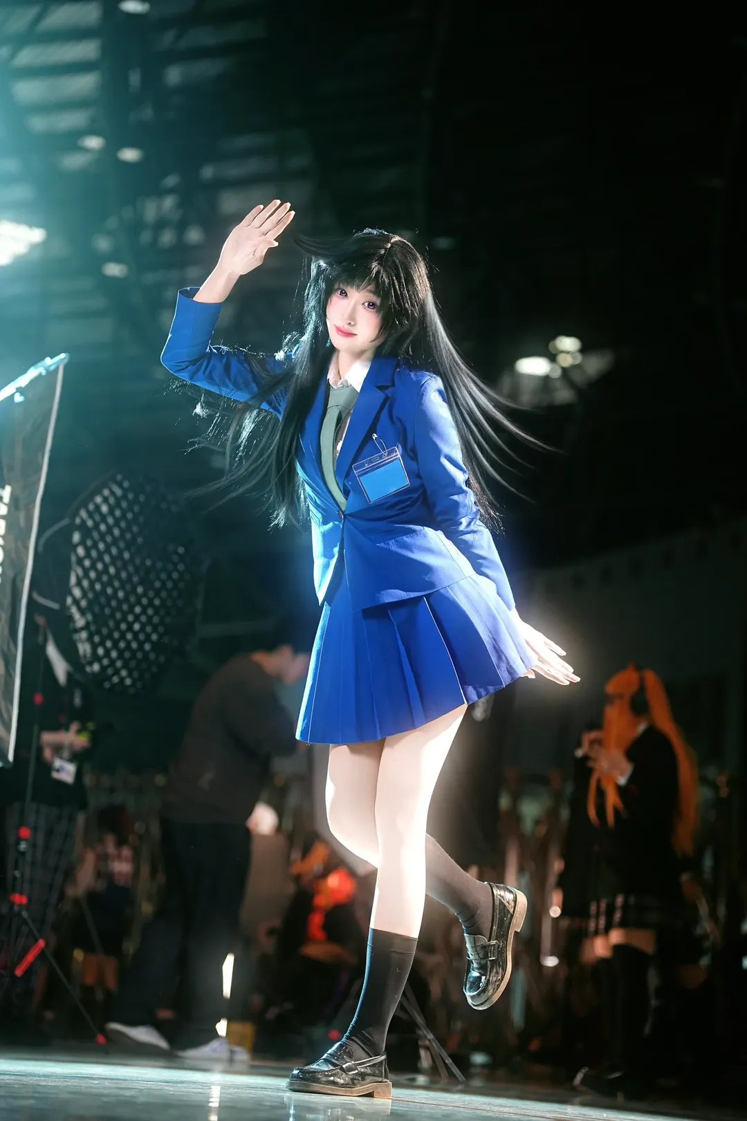 Action photography, Detective Conan, Ran Mori cosplay, Cat Lulu, Karate girl