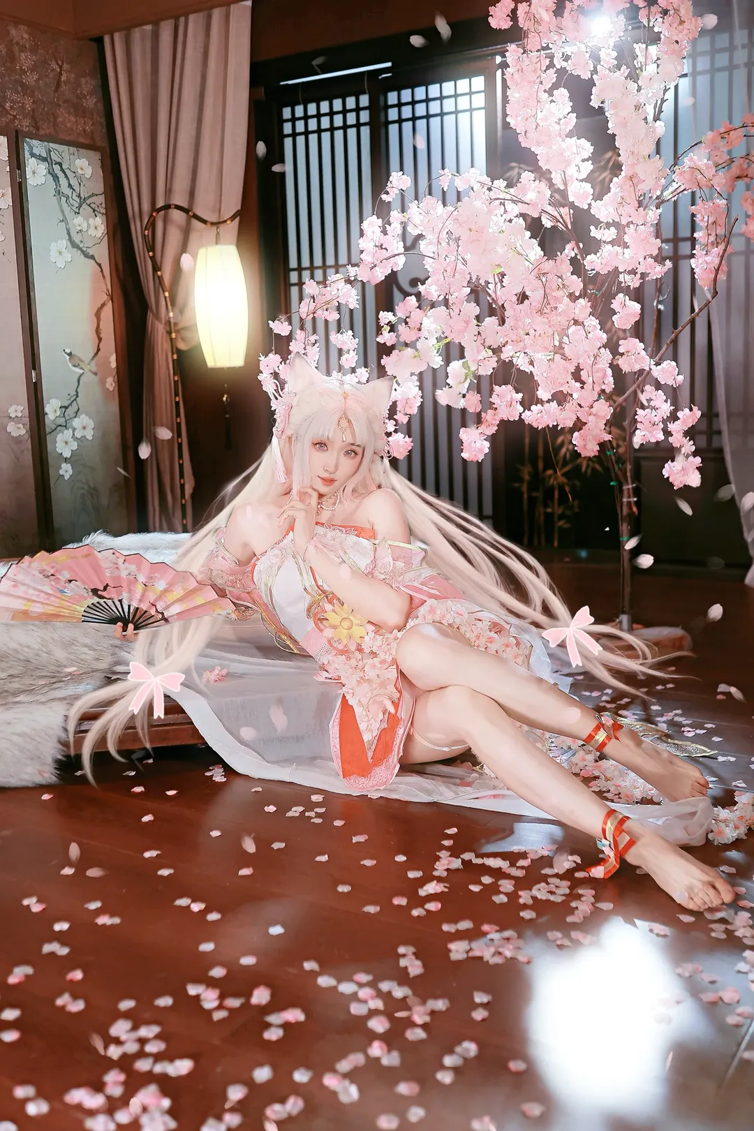 永劫无间, 和风摄影, 胡桃cos, 樱云天女, 兽耳娘