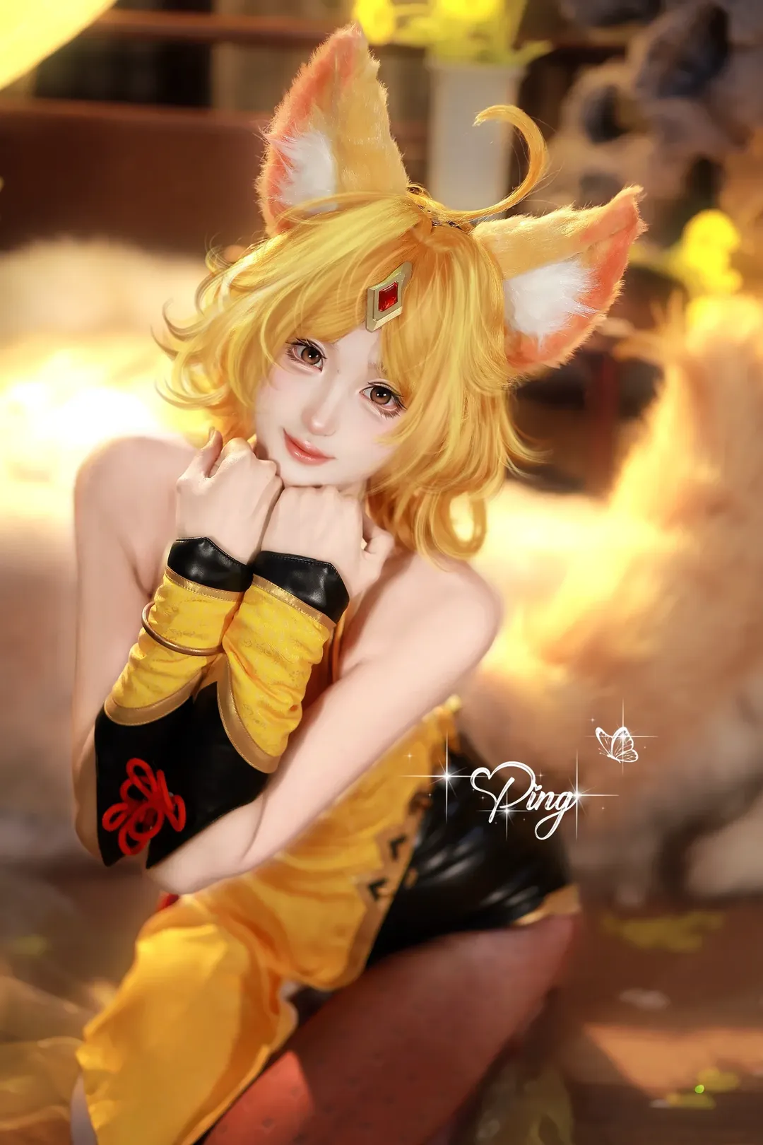 王者荣耀, 王者荣耀cosplay, 妲己cos, 狐耳cosplay, 妲己原皮 - 第1张