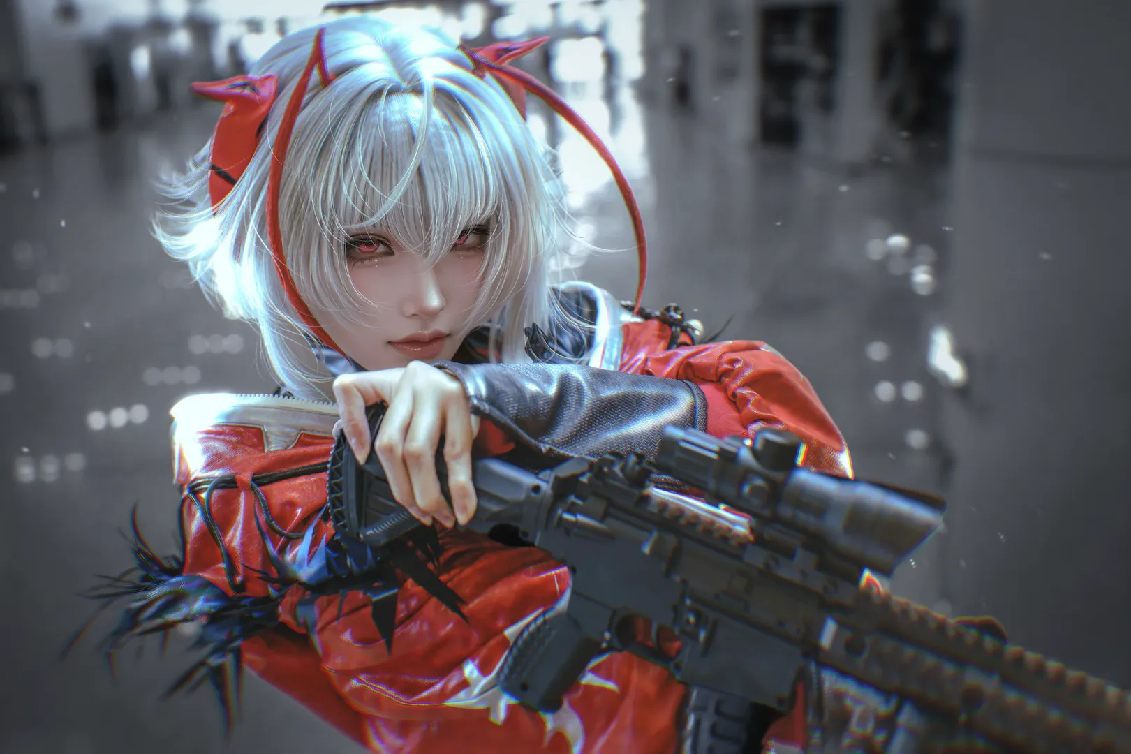 二次元撮影, 麦暁雯コスプレ, デルタフォース, テックウェアコーデ, タクティカルスタイルコスプレ - 4枚目