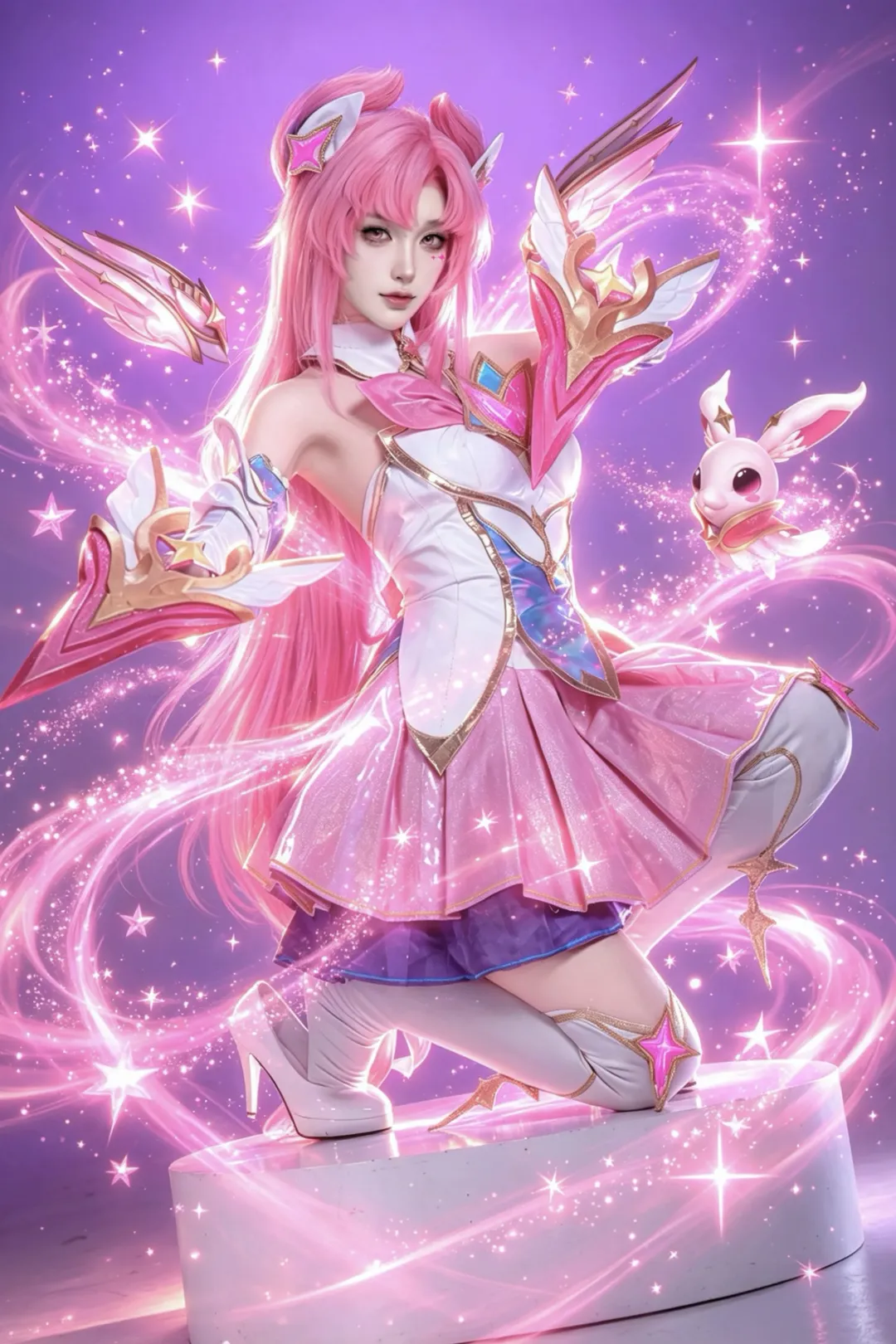 Cosplay, 魔法少女, 英雄联盟, 卡莎cos, 星之守护者